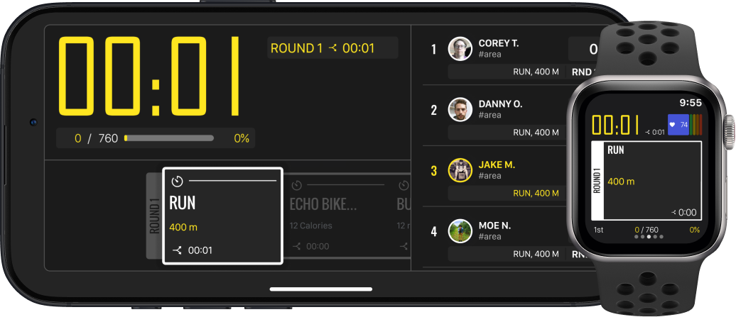 CrossFit Custom Leaderboard Device Image