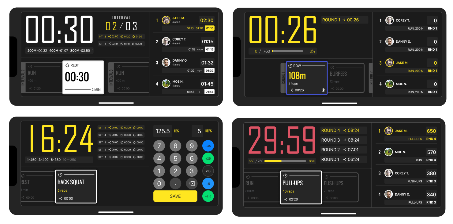 Design exploration — iteration on social and competition views